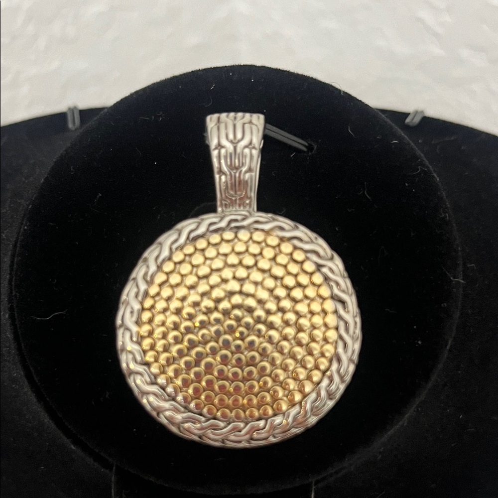 Park Lane "Gilded" matte gold-plated and silver-plated pendant necklace